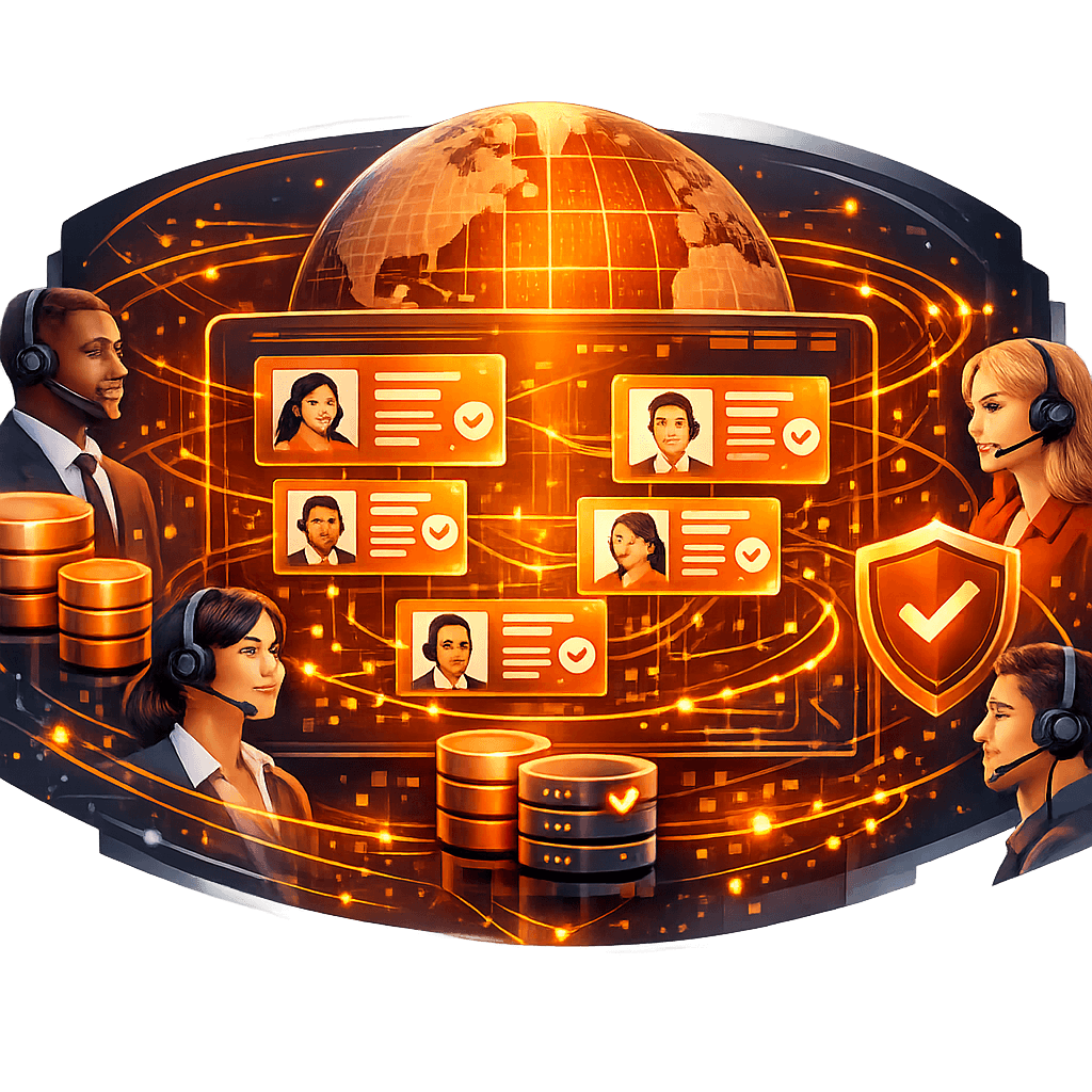 Bulk verification process for large call center databases