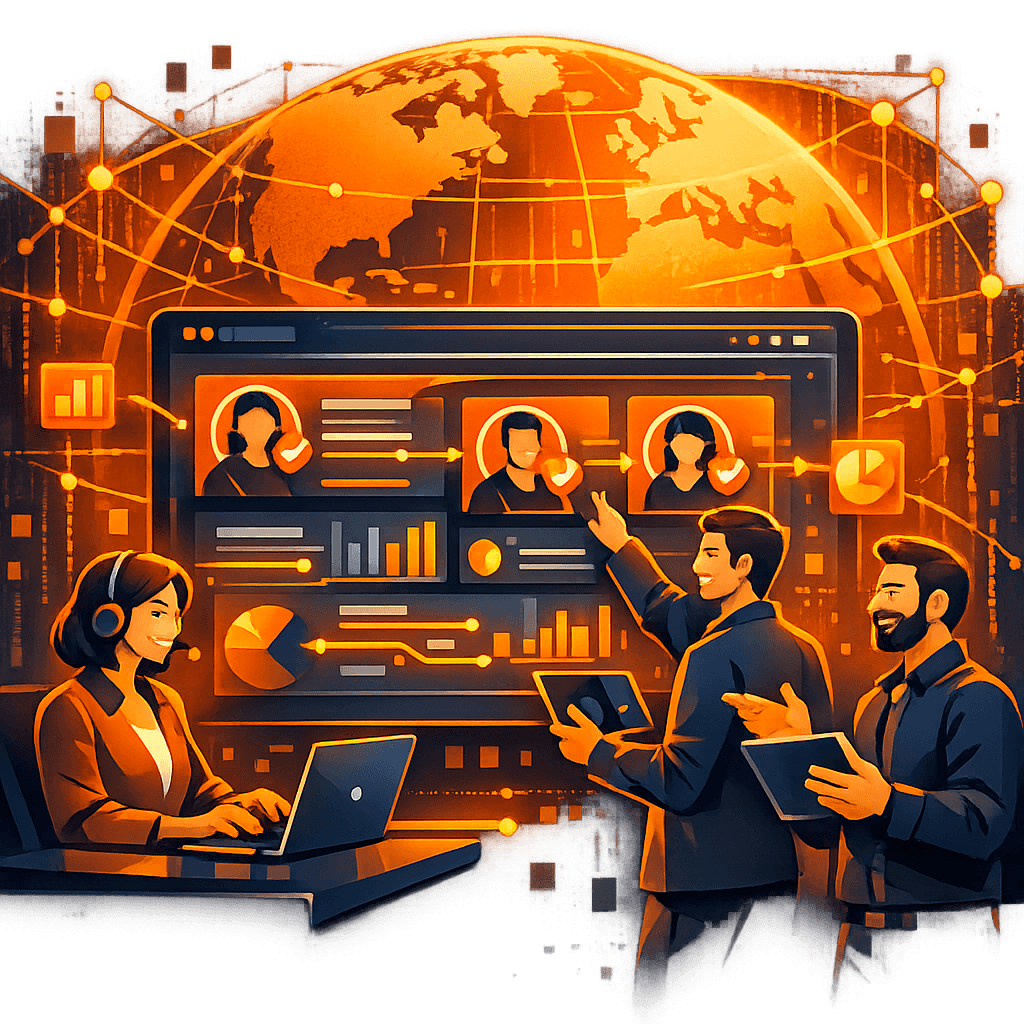 CRM dashboard showing verified contact data for business growth
