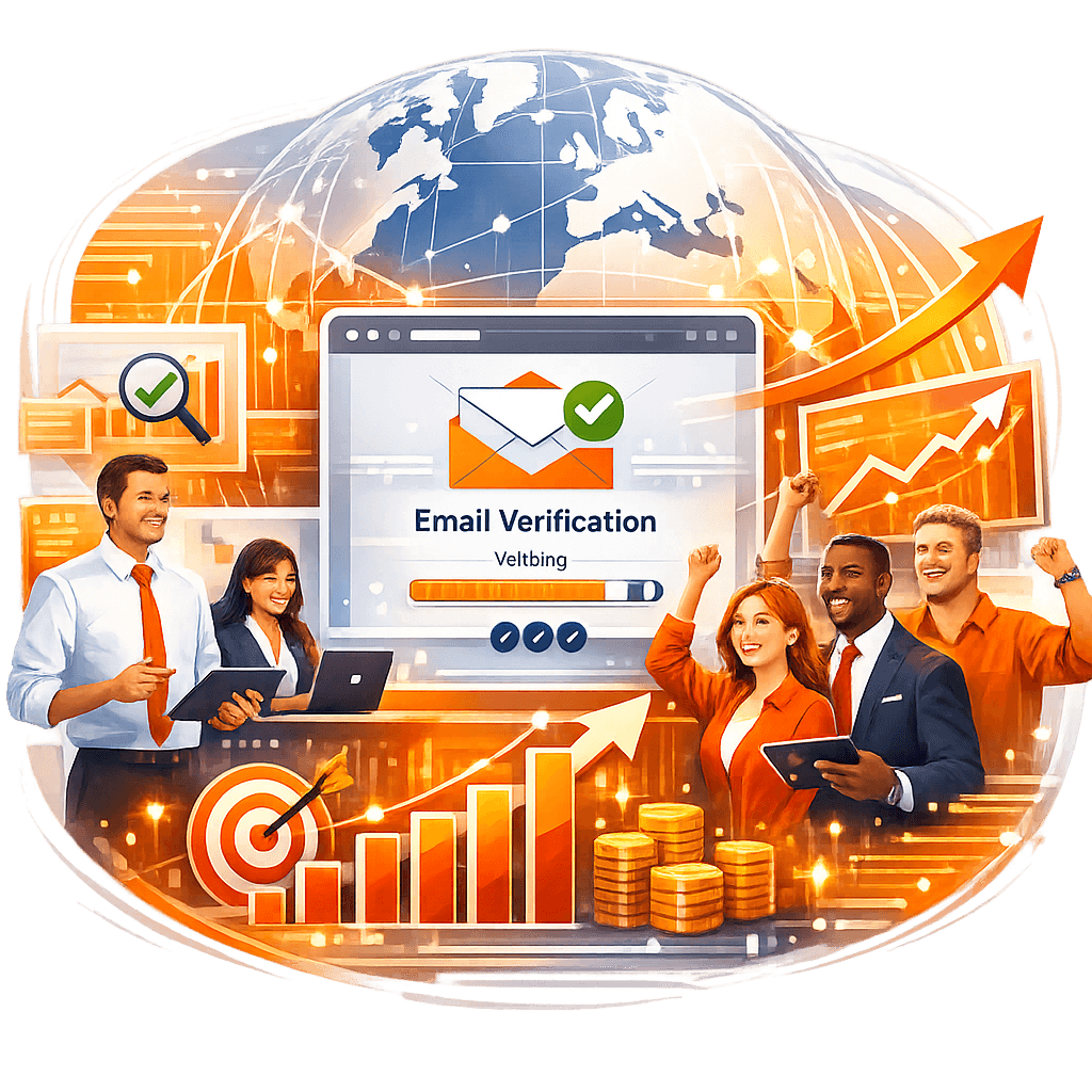 Email verification process showing business growth impact