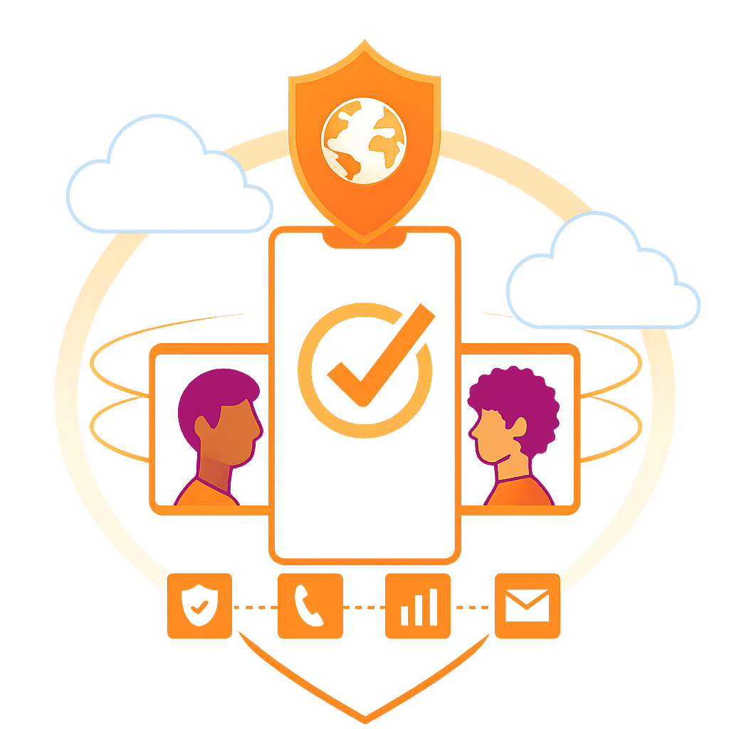 Image d'arrière-plan Connectivité Réseau Mondial