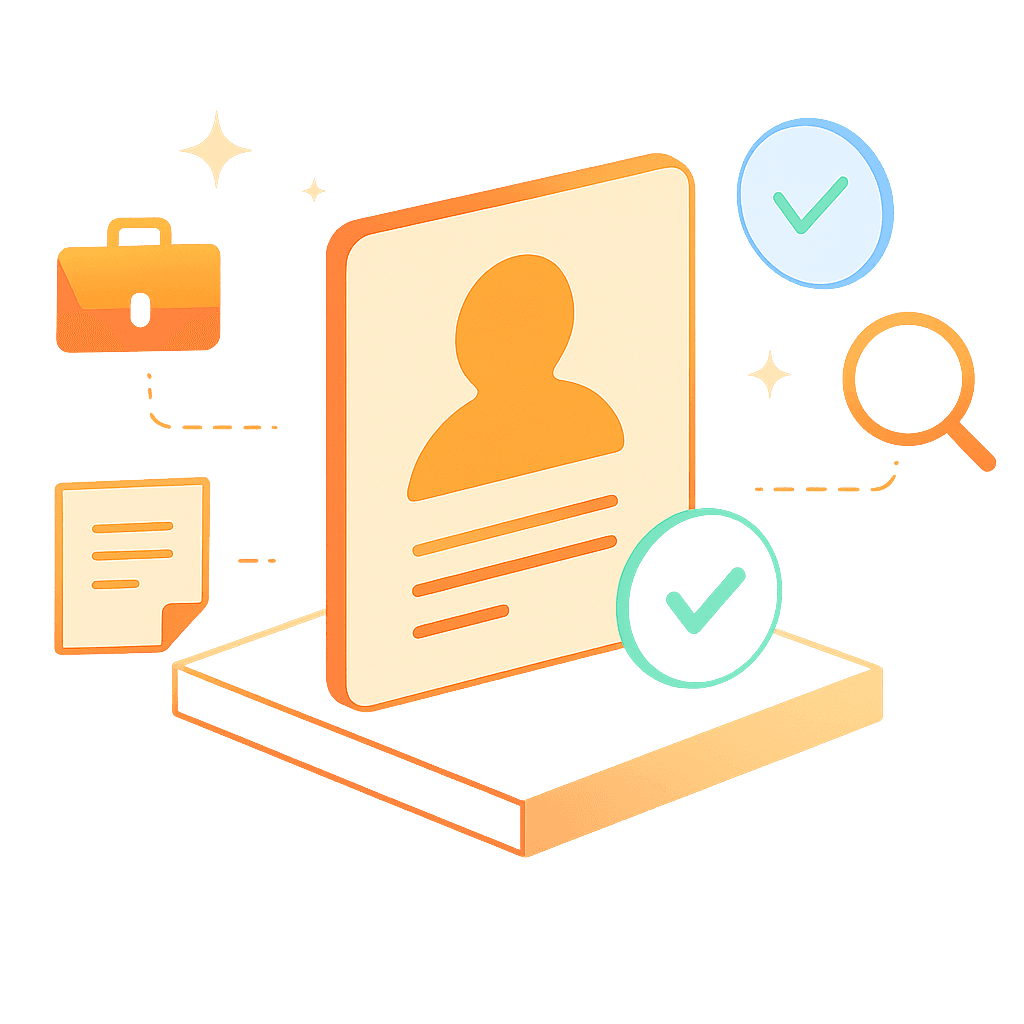 HR recruiter verifying candidate email addresses