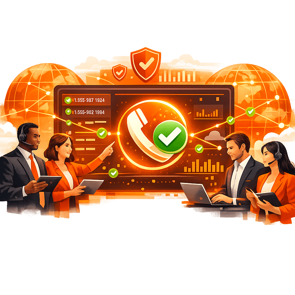 Système de vérification de numéros de téléphone pour les équipes commerciales