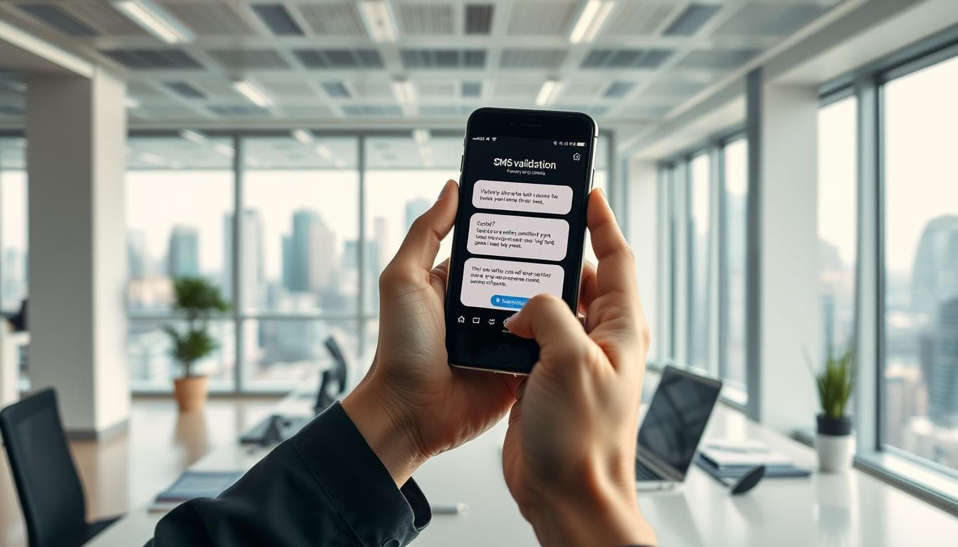 SMS validation process for business operations