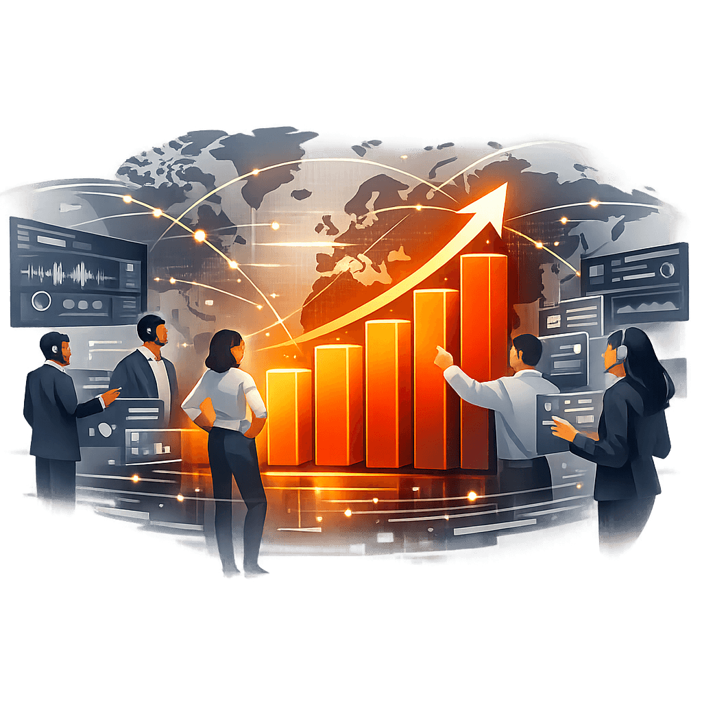 Graph showing improved connection rates after implementing ApexVerify call center performance tool Graph showing improved connection rates after implementing ApexVerify call center performance tool