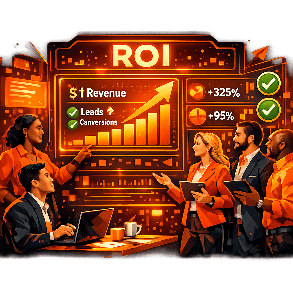 Tableau de bord de ROI garanti montrant des taux de conversion plus élevés et une augmentation du chiffre d’affaires grâce aux données vérifiées Tableau de bord de ROI garanti montrant des taux de conversion plus élevés et une augmentation du chiffre d’affaires grâce aux données vérifiées