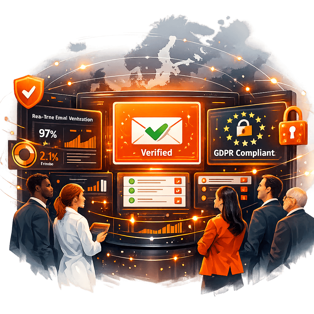 Tableau de bord de vérification d’email en temps réel avec indicateurs de conformité RGPD Tableau de bord de vérification d’email en temps réel avec indicateurs de conformité RGPD