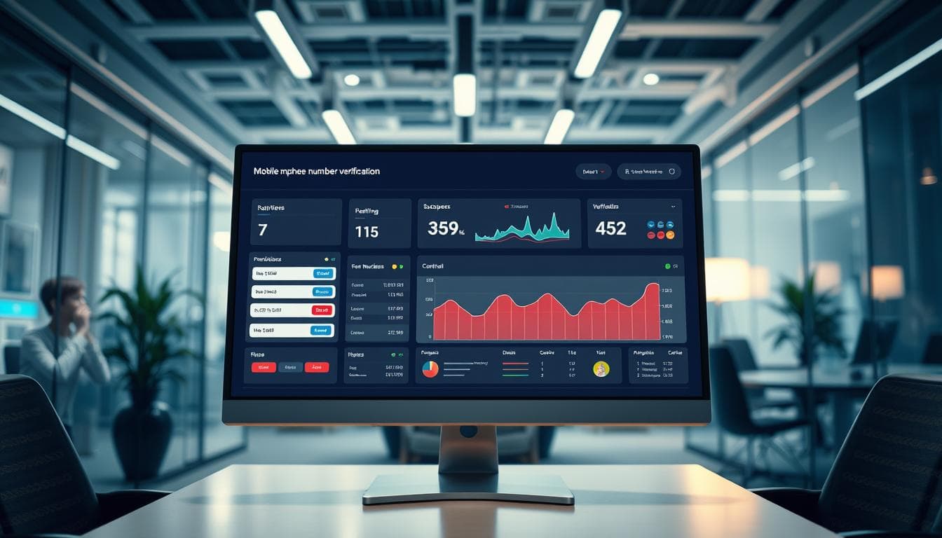 Interface de Tableau de Bord de Vérification de Numéro de Téléphone Mobile Interface de Tableau de Bord de Vérification de Numéro de Téléphone Mobile